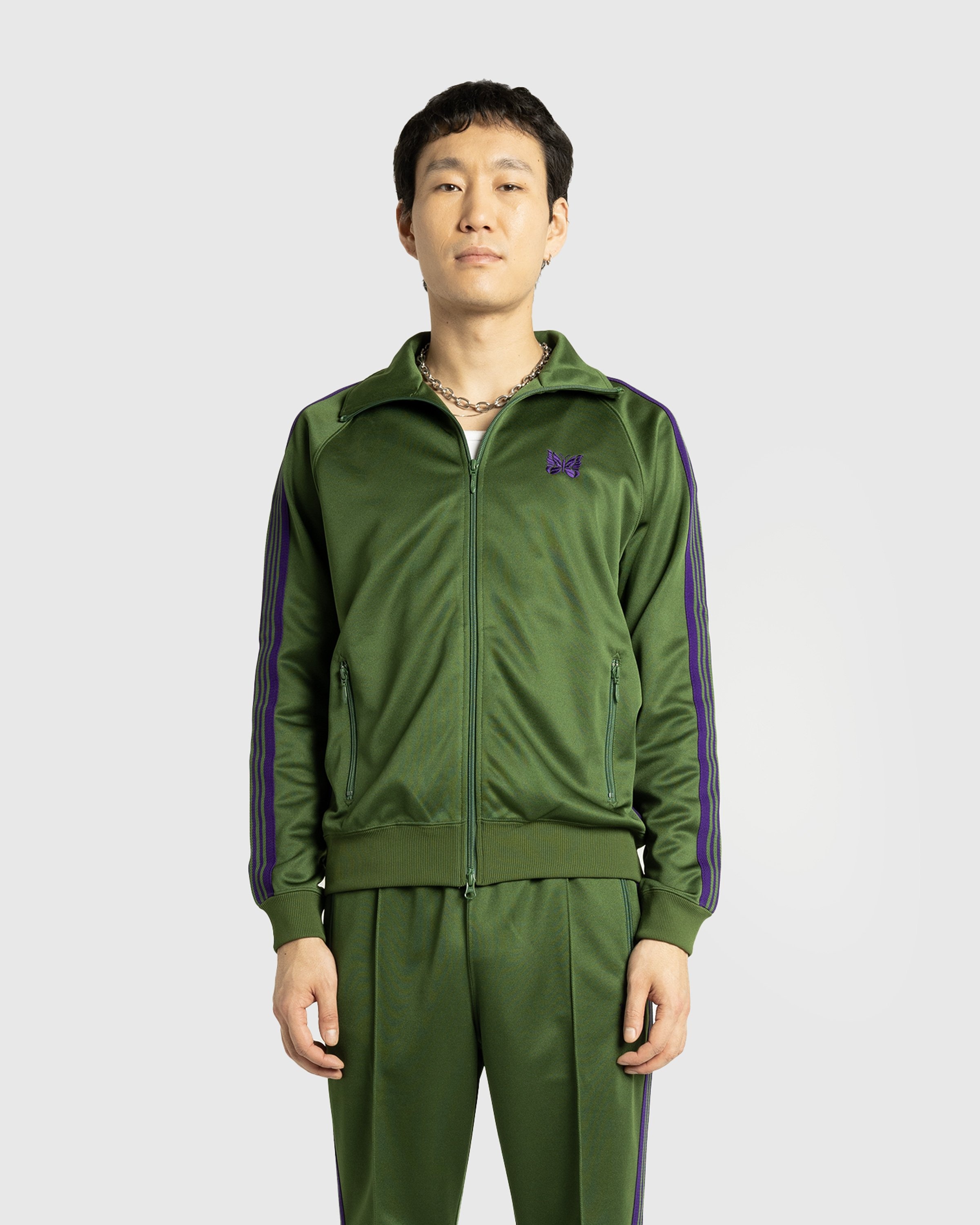 Needles poly hotsell track jacket